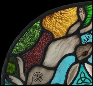 3 Hares Roundel Detail     